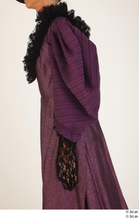  Photos Woman in Historical Dress 3 19th century Purple dress historical clothing upper body 0001.jpg